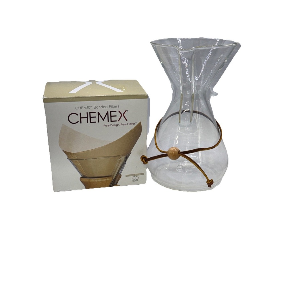 CHEMEX Bundle - 6-Cup Classic Series - 14 ct Square Filters